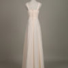 Chiffon Flower Crewneck A Line Long Wedding Party Bridesmaid Dress - Image 8