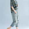 Drop Crotch Holes Loose Casual Jeans Capris - Image 6