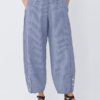 Elastic Waist Striped Wide Legged Casual Loose Pants - Image 3