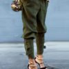 Elastic Waisted Casual Loose Long Trousers Harem Pants - Image 2