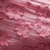 Elegant Flowers Embroidery A Line Pleated Mini Dress - Image 5
