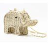 Elephant Cartoon Straw Mini Cute Casual Bag - Image 3