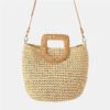 Fashion Big Tote Knitted Straw Beach Handbags - Image 2