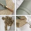 Fashion Hexagon Multi Style Handmade Woven Beach Handbags - Image 3