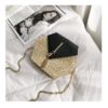 Fashion Hexagon Multi Style Handmade Woven Beach Handbags - Image 9
