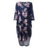 Floral Print Casual Sleeve Midi Dress with Pockets - Image 7