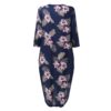 Floral Print Casual Sleeve Midi Dress with Pockets - Image 8