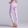 High Waist Floral Printed Yoga Pants - Image 2