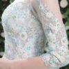 Flowers Embroidered Beading Half Sleeve Keyhole Floor Length Princesses Pageant Dress - Image 10
