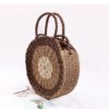 Fresh Rattan Woven Straw Rope Knitted Beach Bag - Image 3