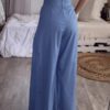High Waist Trousers Casual Loose Wide Leg Pants with Pockets - Image 4