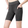 High Waist Yoga Slim Shorts With Pocket