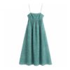 Hollow Out Backless Flower A Line Party Dress - Image 2