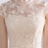 Cap Sleeve Bow Sash Illusion Organza Cocktail Dress - Image 6