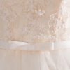 Cap Sleeve Bow Sash Illusion Organza Cocktail Dress - Image 8