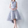 Strapless A Line Party Dresses High Low Cocktail Dresses With Jacket
