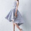 Strapless A Line Party Dresses High Low Cocktail Dresses With Jacket - Image 3