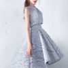 Strapless A Line Party Dresses High Low Cocktail Dresses With Jacket - Image 4