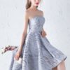 Strapless A Line Party Dresses High Low Cocktail Dresses With Jacket - Image 7