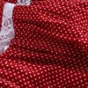 Lace Patchwork O-neck Polka Dot Hollow Sleeveless Mini Dress - Image 8