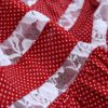 Lace Patchwork O-neck Polka Dot Hollow Sleeveless Mini Dress - Image 9