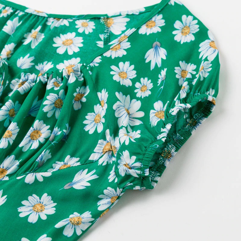 Lace up Boho Ruffles Casual Split Feminino Beach Dress - Image 11