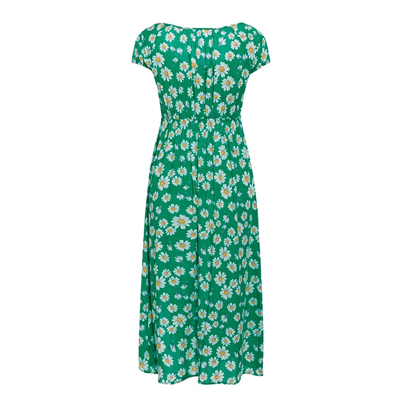 Lace up Boho Ruffles Casual Split Feminino Beach Dress - Image 9