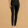 Leggings For Women Comfortable Two Tone Polyester Leggings