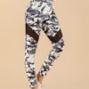 Leggings For Women Shaping Polyester Cut Out Camouflage Leggings - Image 2
