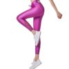 Letters Printed Shiny Sport Leggings
