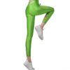 Letters Printed Shiny Sport Leggings - Image 3