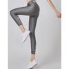 Letters Printed Shiny Sport Leggings - Image 9