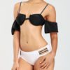 Printed Polyester Ruffles 2-Piece Swimsuits