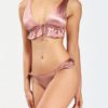 Lingerie Bras Polyester Lace Up 2-Piece Swimsuit - Image 2