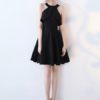 Cold Shoulder Cut Out A Line Cross Back Cocktail Dresses