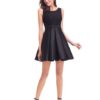 Little Dresses A Line Lace Bow Sash Pleated Mini Cocktail Dress