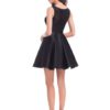 Little Dresses A Line Lace Bow Sash Pleated Mini Cocktail Dress - Image 2