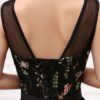 Flowers Embroidered Tea Length Party Dresses - Image 7