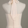 Long Halter Backless Cut Out Ruched Chiffon A Line Wedding Party Bridesmaid Dress - Image 5