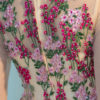 Long Sleeve Homecoming Flowers Embroidered Rhinestones Beaded Floor Length Dress - Image 9
