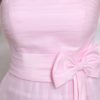 Lovely Strapless A-line Bow Tulle Elegant Cocktail Dress - Image 7