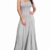 Maxi Dresses Sleeveless Cotton Blend Floor Length Dress