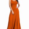 Maxi Dresses Sleeveless Cotton Blend Floor Length Dress - Image 5