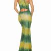 Maxi Dresses Sleeveless Printed Jewel Neck Polyester Long Dress - Image 6
