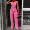Multi-way Sexy Halter Deep V Neck Jumpsuits - Image 4