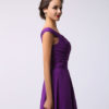 Off Shoulder Ruched Chiffon Bridesmaid Dress - Image 6
