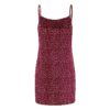 Polka Dot Print Casual Beach Strap Mini Dress - Image 7
