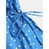Polka Dot Print V-neck Beach Holiday Causal Maxi Dress - Image 5