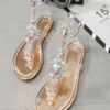 Sandals Transparente Beach Sandals Flat Women's Shoes - Image 4