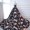 Quinceanera Dresses Floral Print Satin Strapless Sweetheart Women Pageant Dress Chapel Train - Image 2